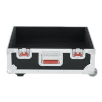 ATA WOOD FLIGHT CASE FOR MIXERS; 19" X 21" X 6.5"; W/ WHEELS